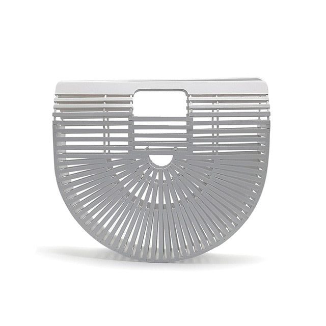 Bamboo Handbag Purses And Handbags Wooden Clutch Lurury Designer Women Bag Summer Beach Bags Hollow Out Casual Bamboo Purses