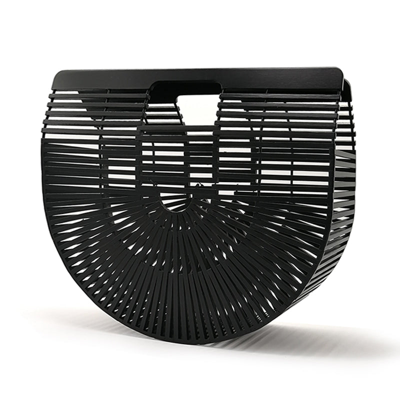 Bamboo Handbag Purses And Handbags Wooden Clutch Lurury Designer Women Bag Summer Beach Bags Hollow Out Casual Bamboo Purses